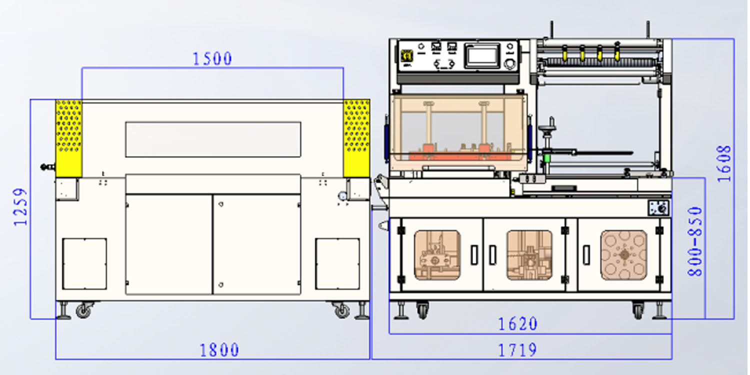 Fully Automatic Heat Shrink Tunnel Wrapping Machine GIFt Box, Face Mask, Face Cream Box Shrink Wrapping Machiner