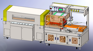 Fully Automatic Heat Shrink Tunnel Wrapping Machine GIFt Box, Face Mask, Face Cream Box Shrink Wrapping Machiner
