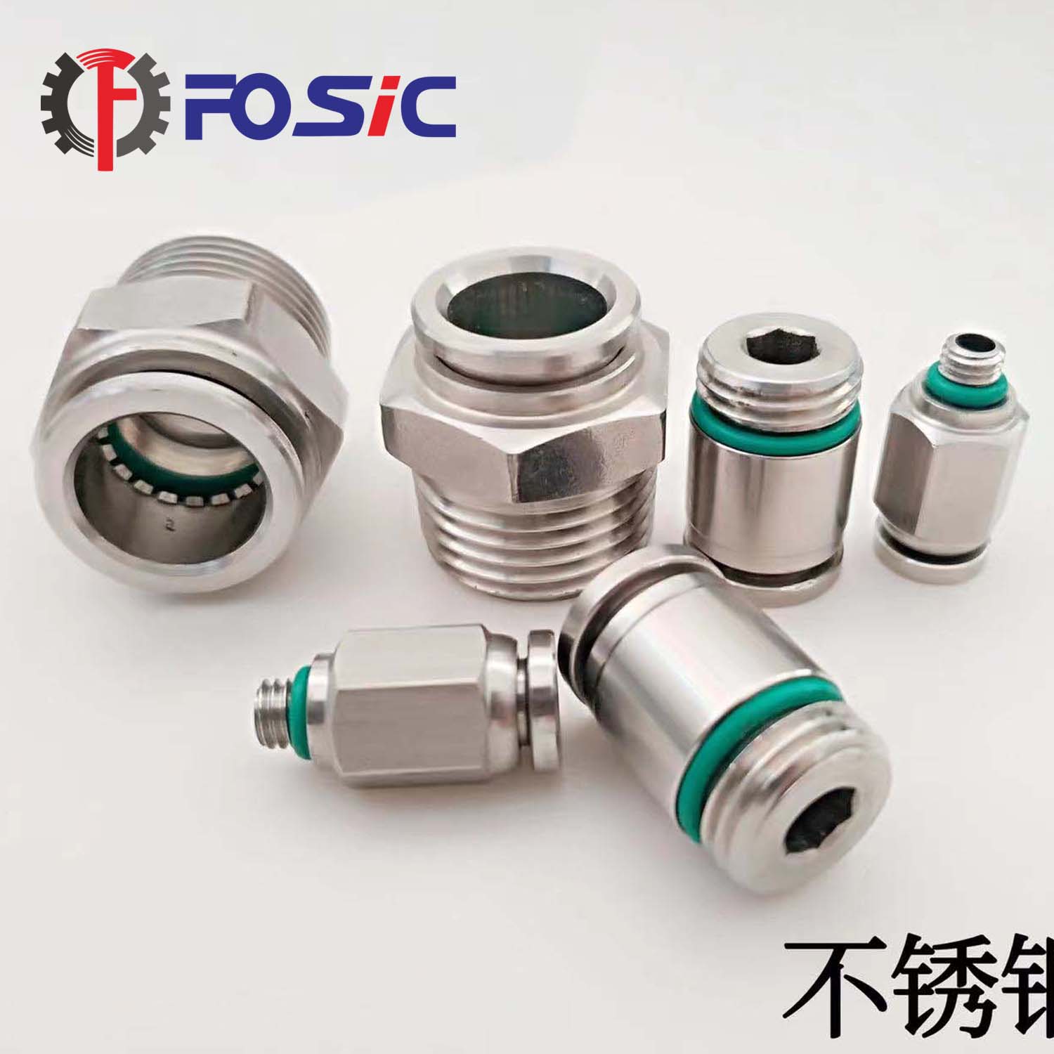 male straight black tube fitting valve