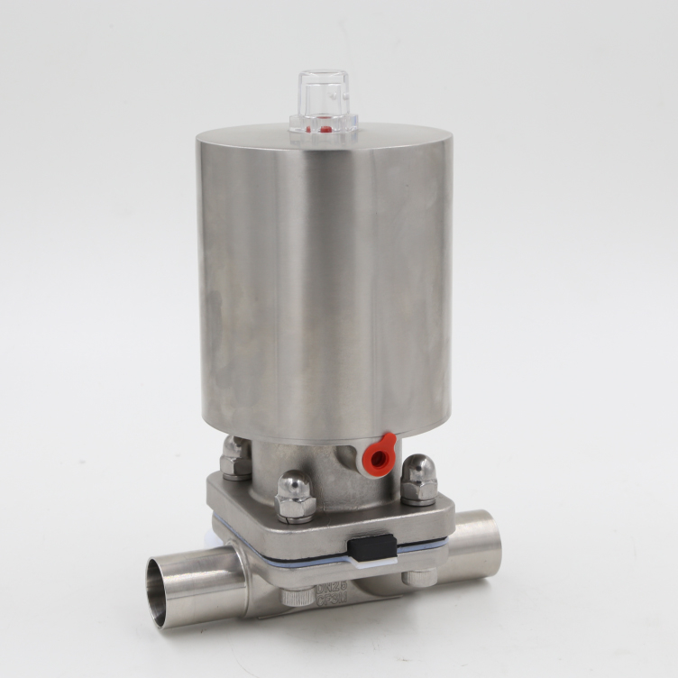  Stainless Steel Pneumatic Weld Diaphragm Valve 